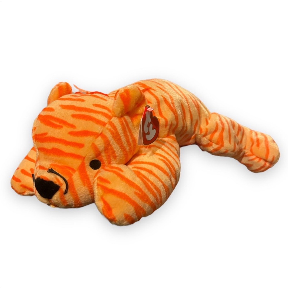 Vintage 1996 Ty Pillow Pal Purr The Cat 14” Ty Beanie Babies